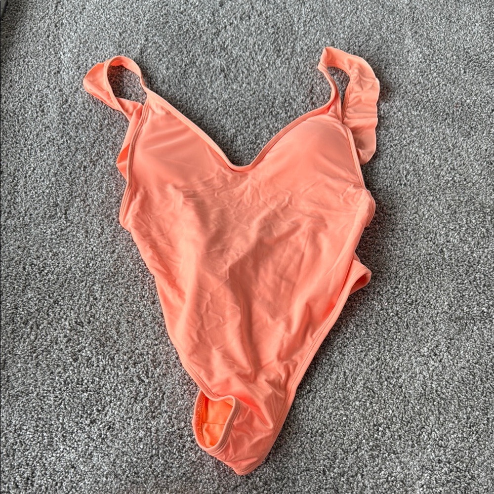 Brand New Aerie Peach One-Piece with Open Back, Size M